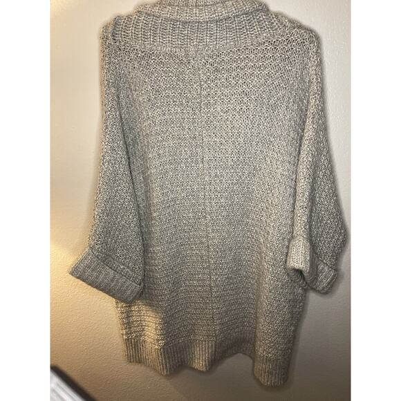 Victorias Secret Chunky Cable Knit Shawl Collar Cardigan Sweater Coat Medium - Picture 4 of 7